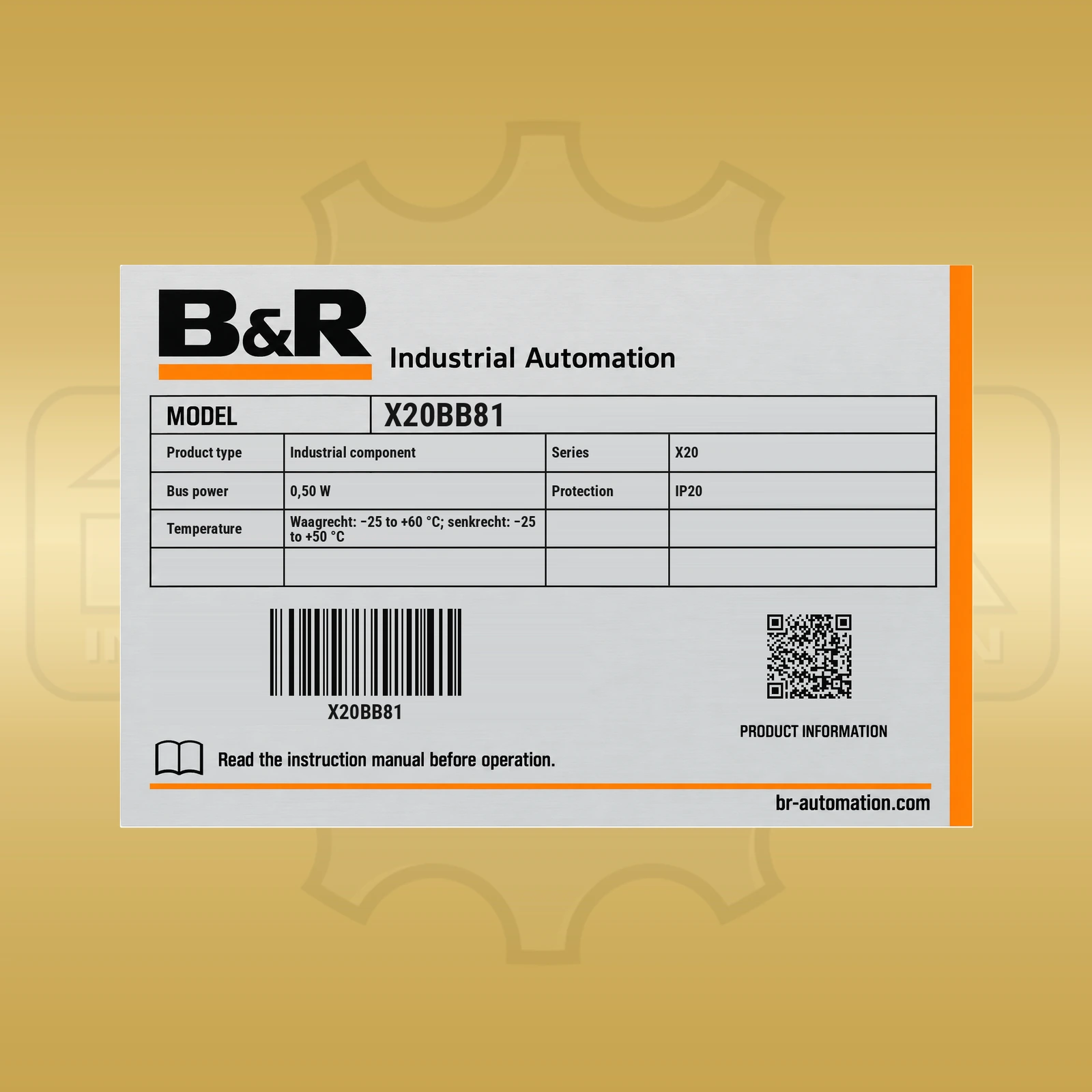 B&R X20BB81