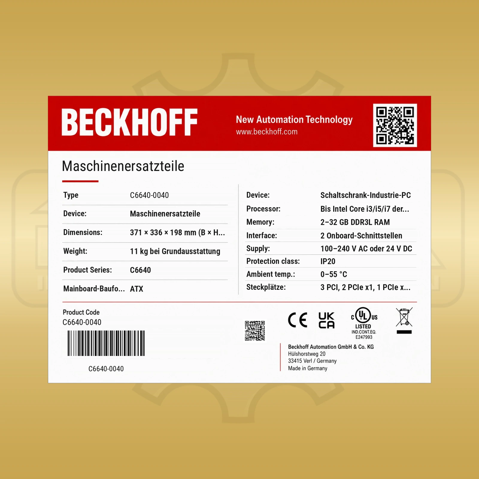 Beckhoff C6640-0040