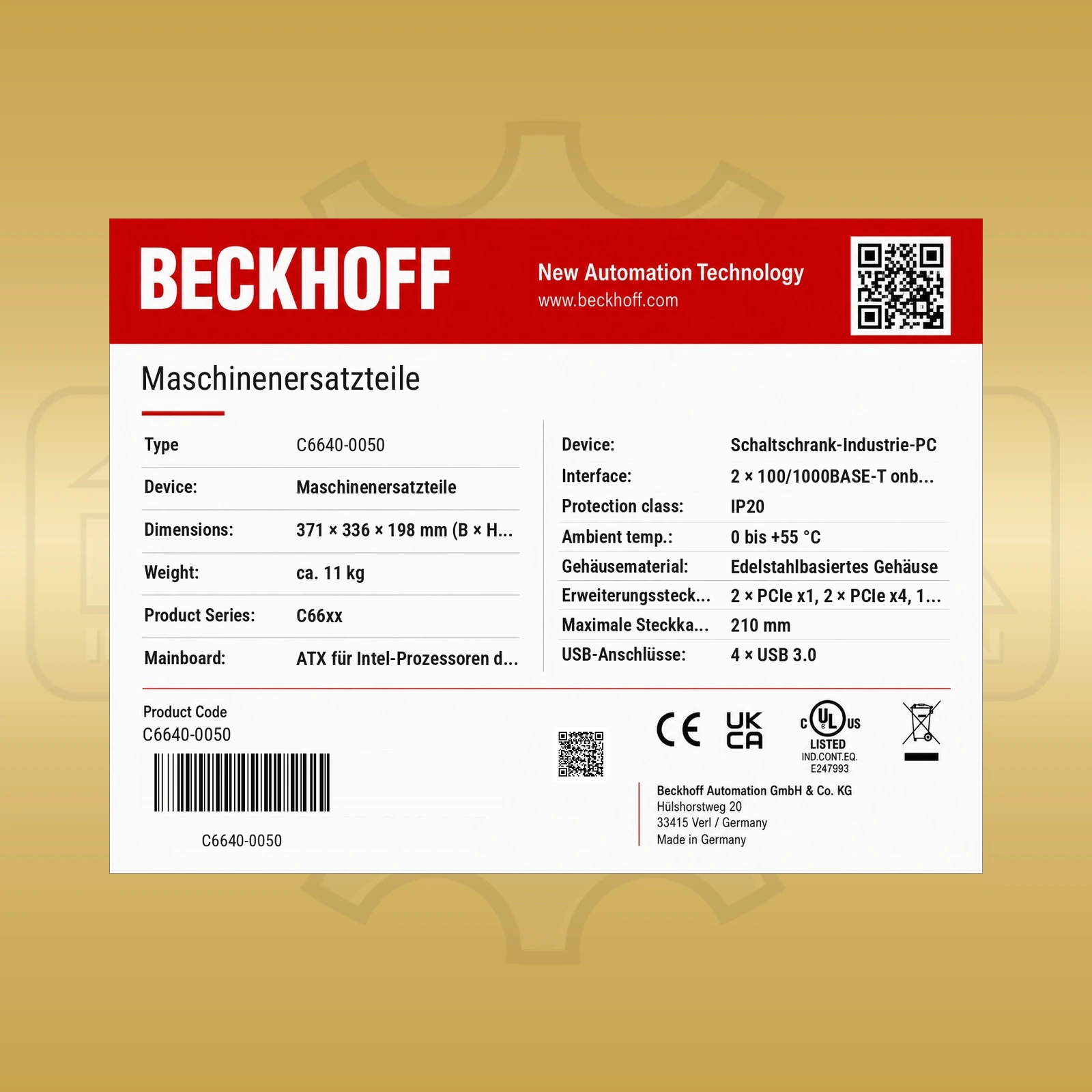 Beckhoff C6640-0050