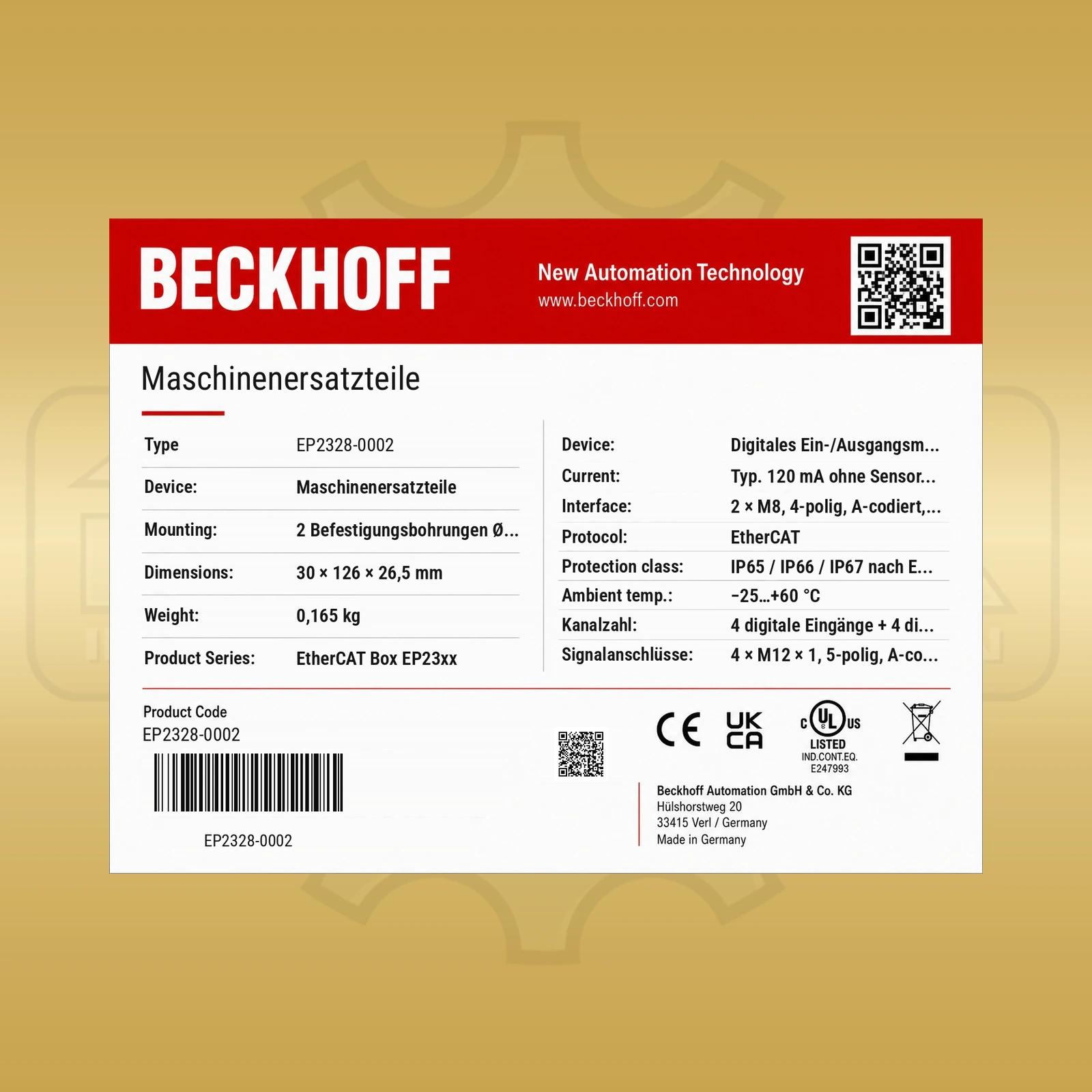 Beckhoff EP2328-0002