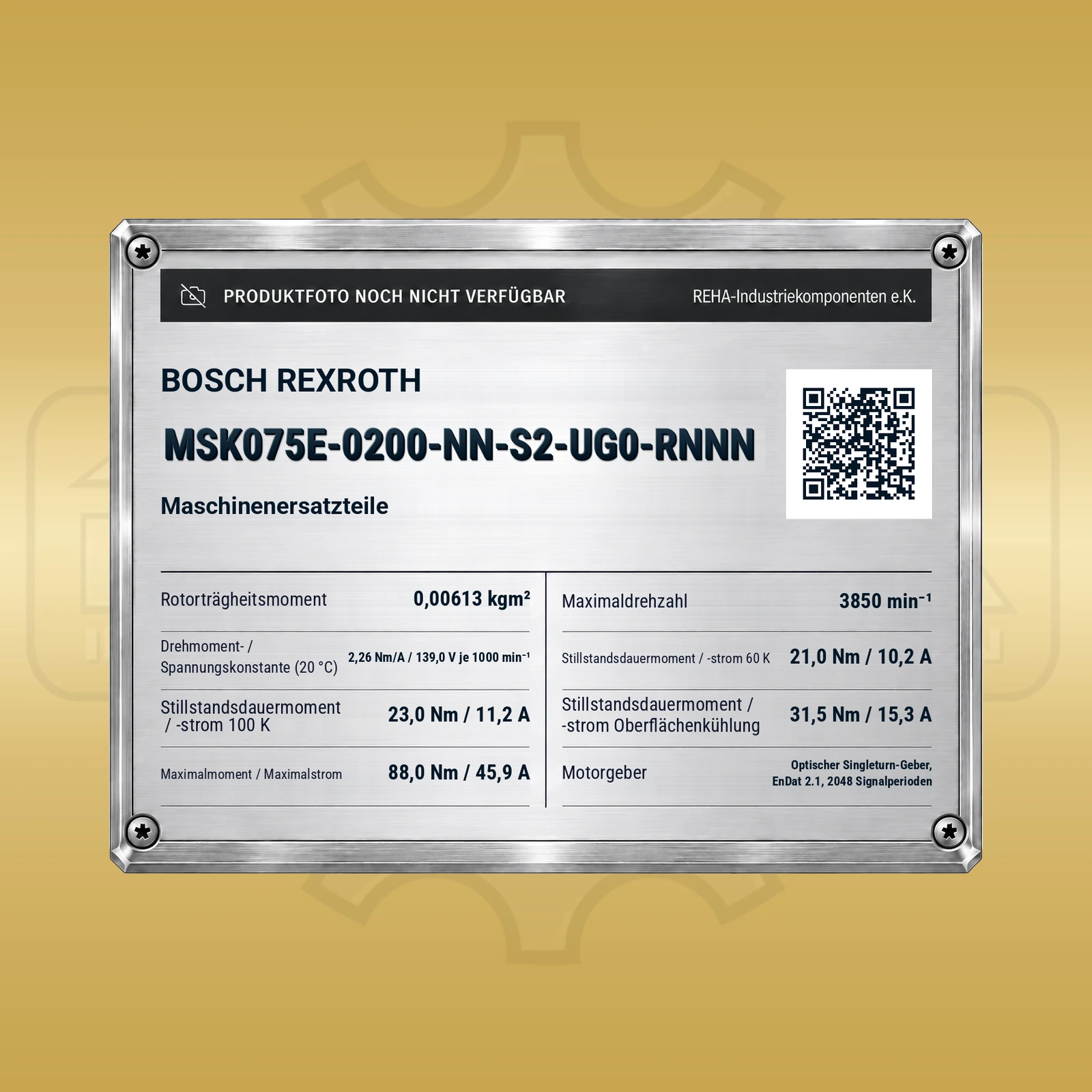 Bosch Rexroth MSK075E-0200-NN-S2-UG0-RNNN