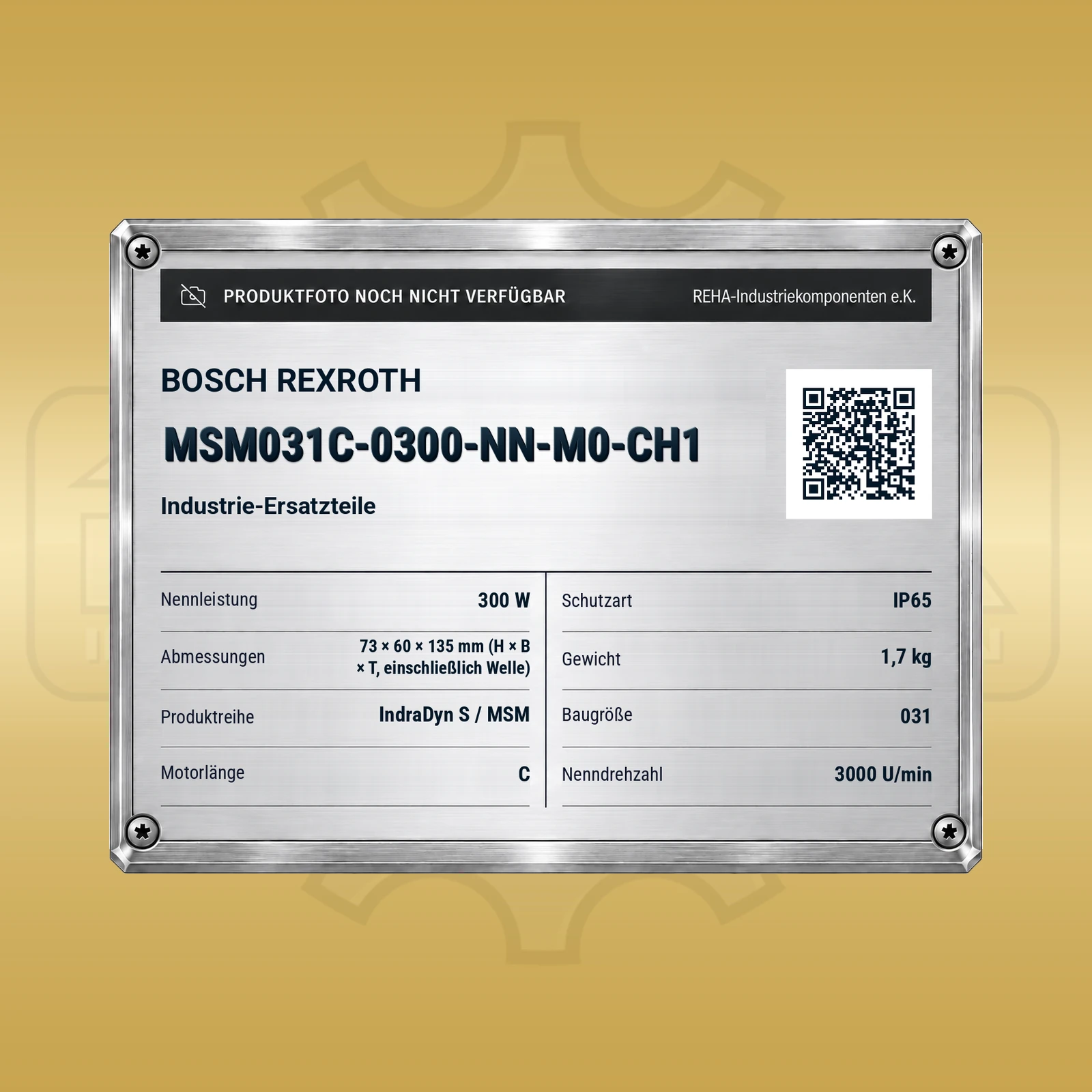 Bosch Rexroth MSM031C-0300-NN-M0-CH1