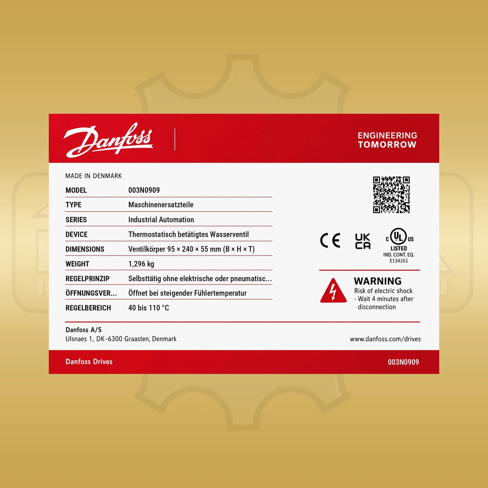 Danfoss 003N0909
