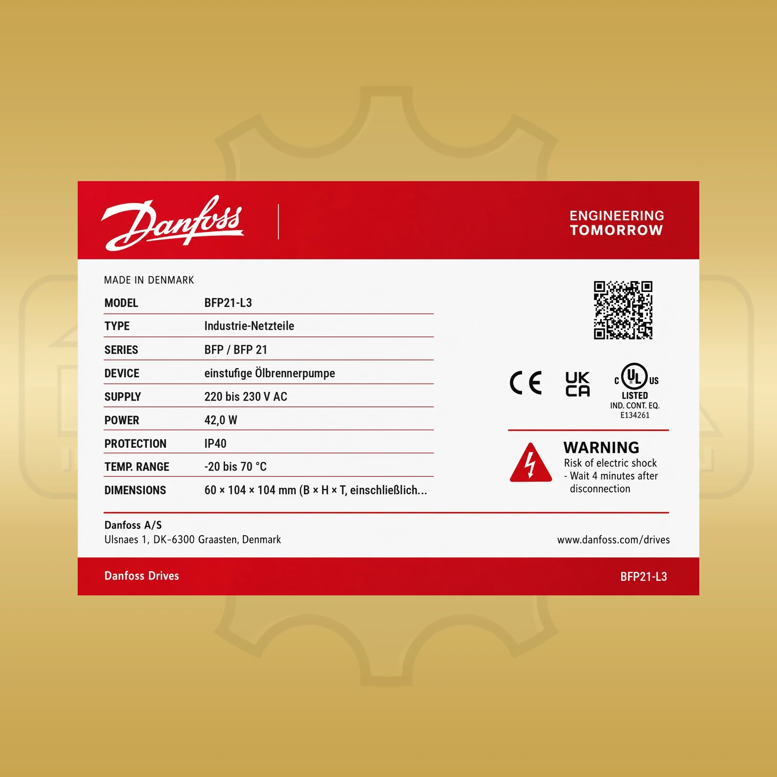 Danfoss BFP 21 L3