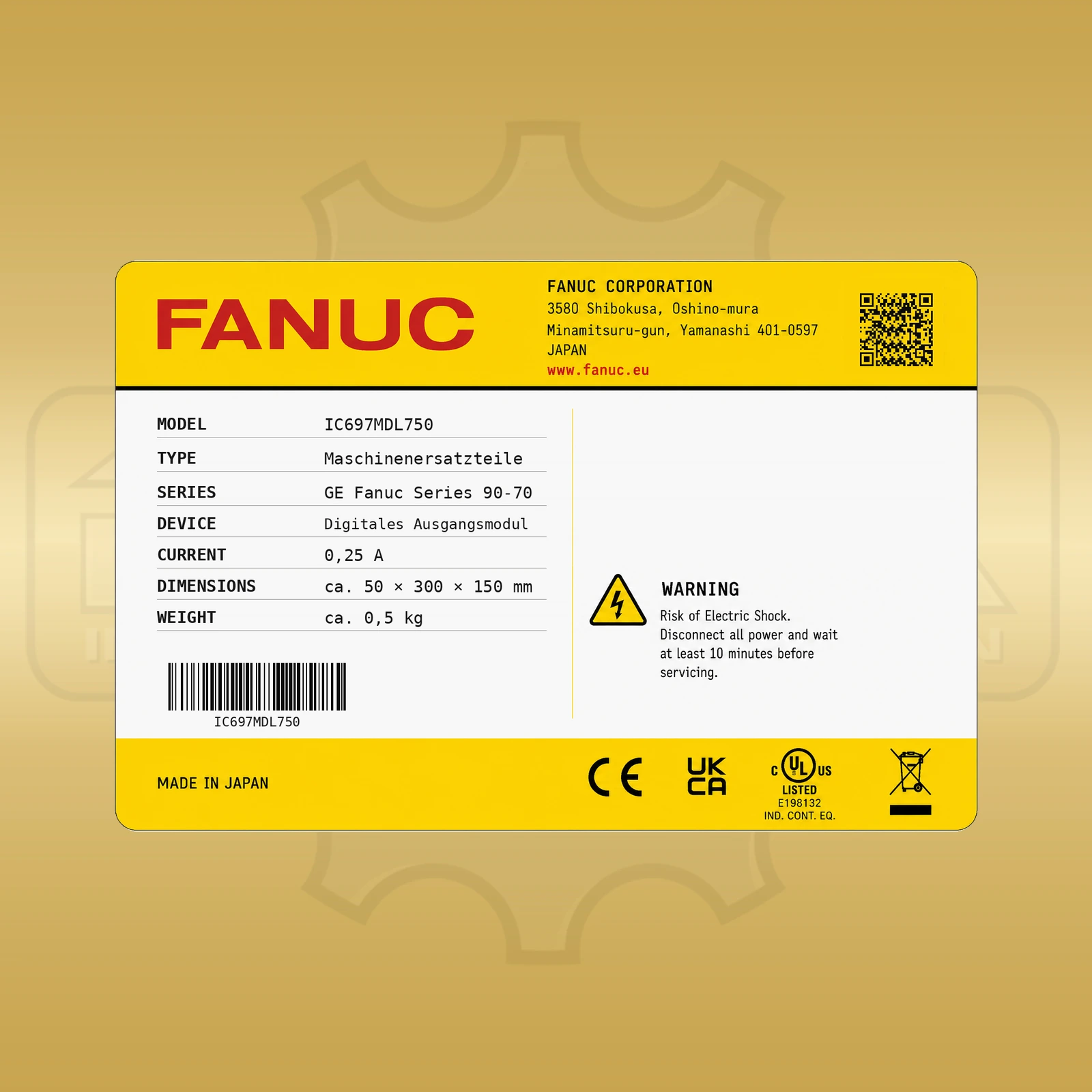 Fanuc IC697MDL750