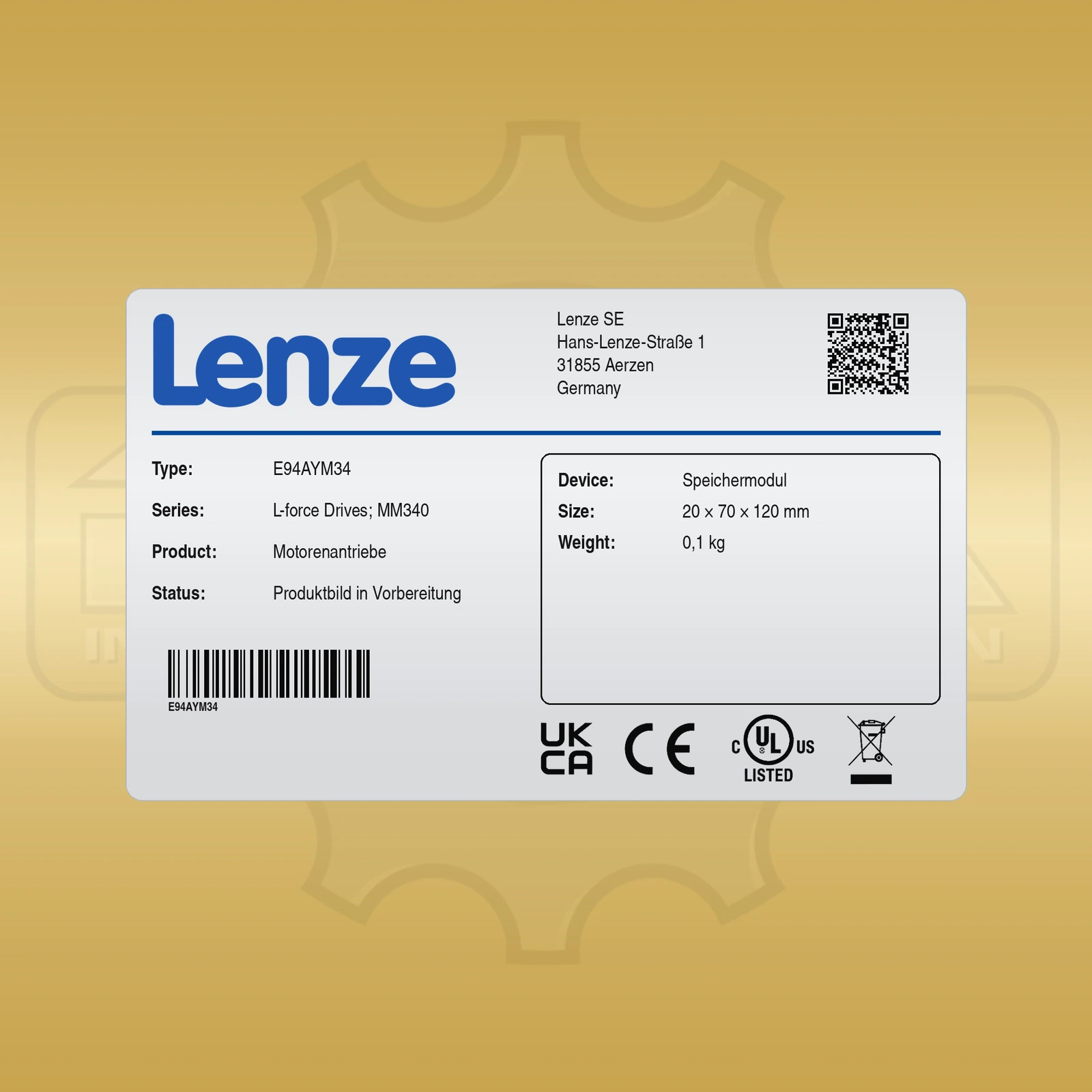 Lenze E94AYM34