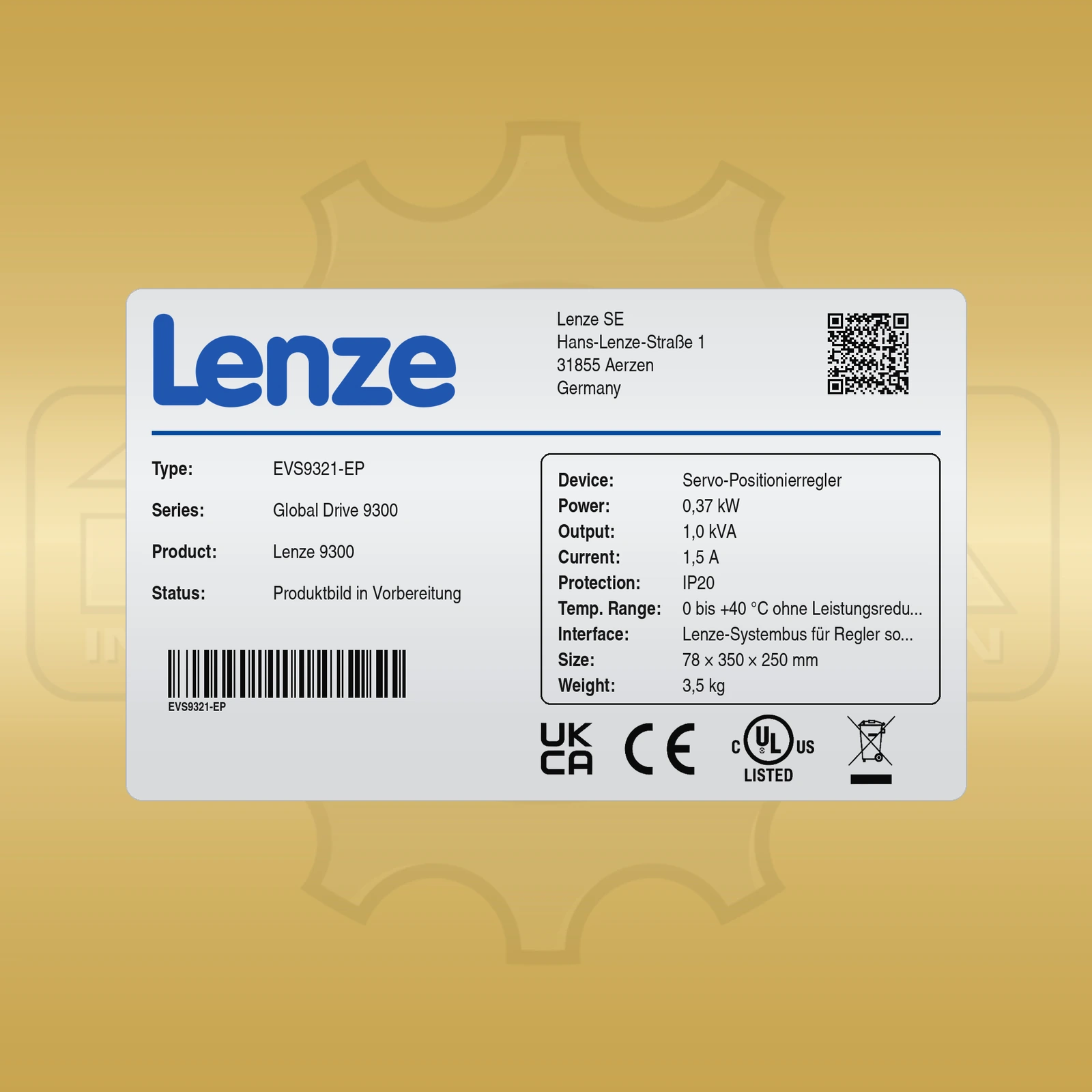 Lenze EVS9321-EP