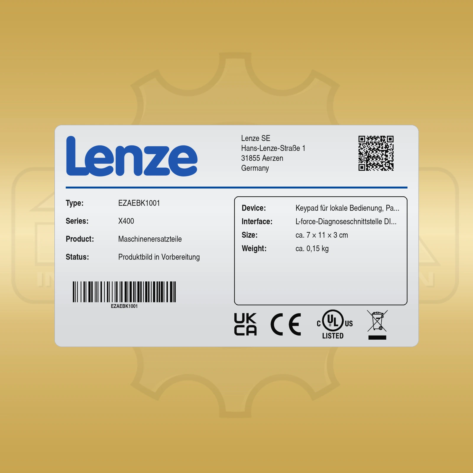 Lenze EZAEBK1001