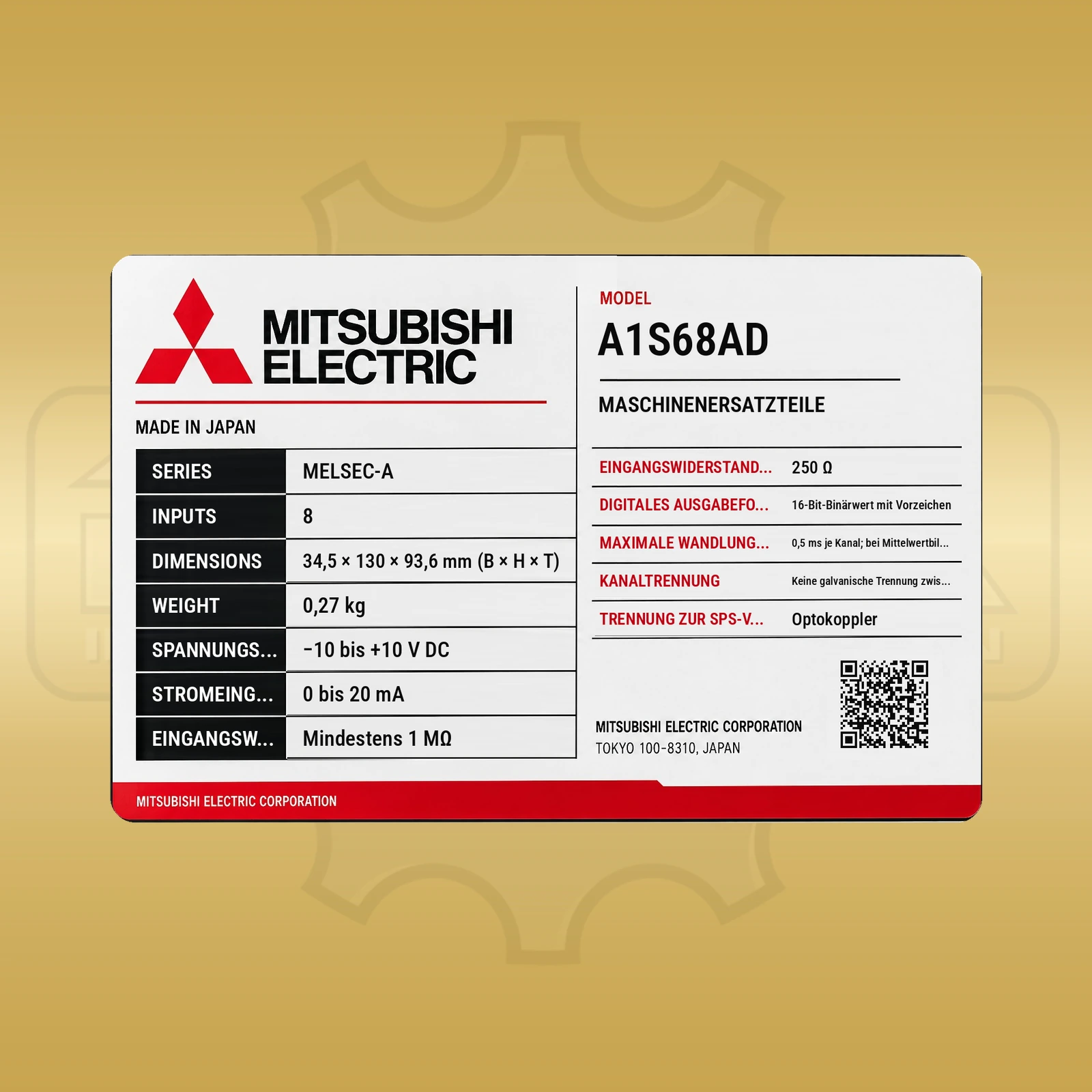 Mitsubishi Electric A1S68AD