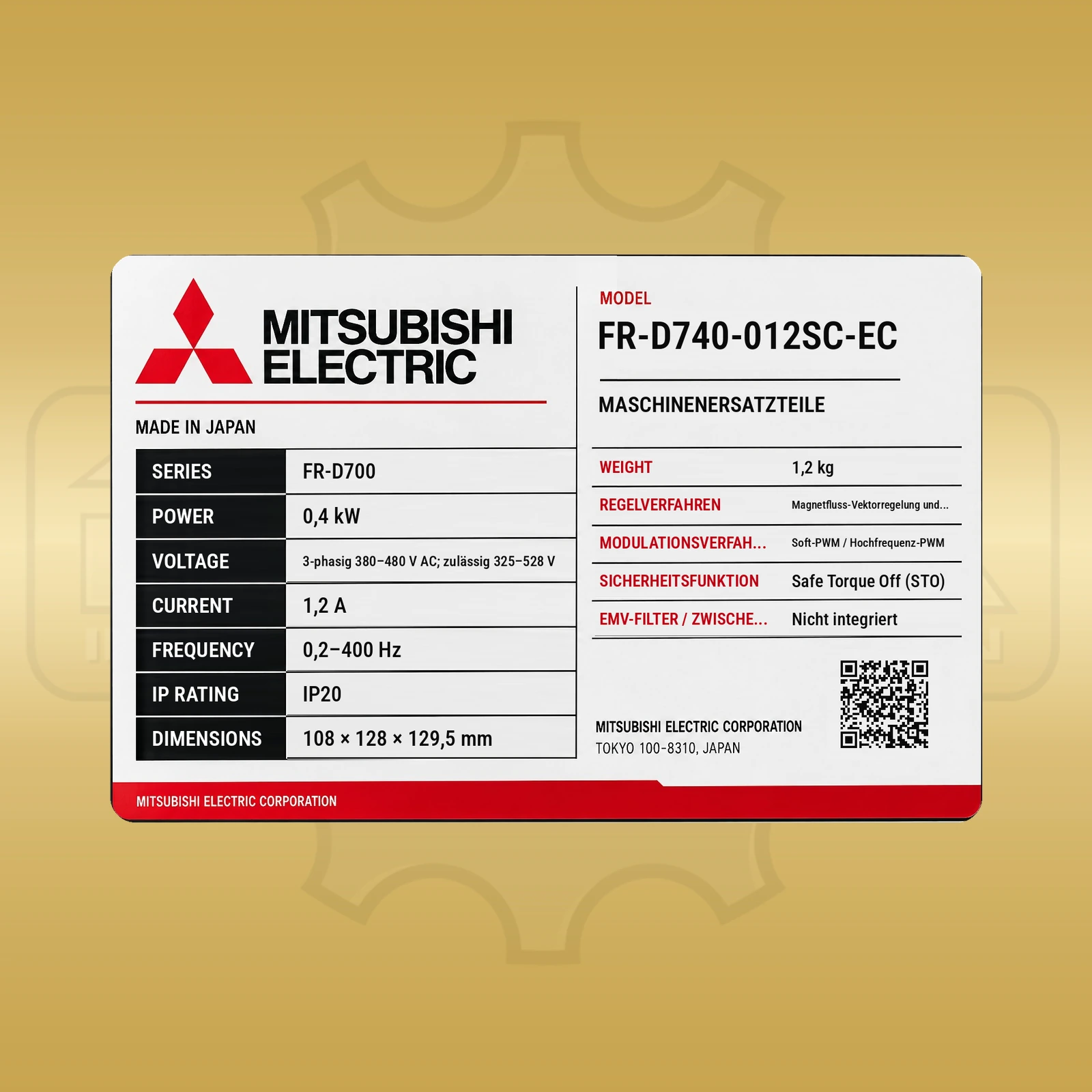 Mitsubishi Electric FR-D740-012SC-EC