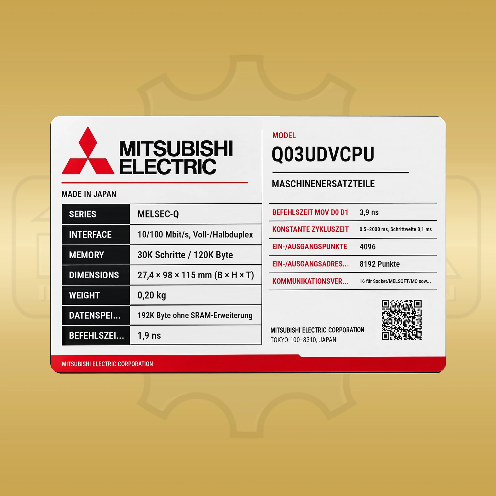Mitsubishi Electric Q03UDVCPU