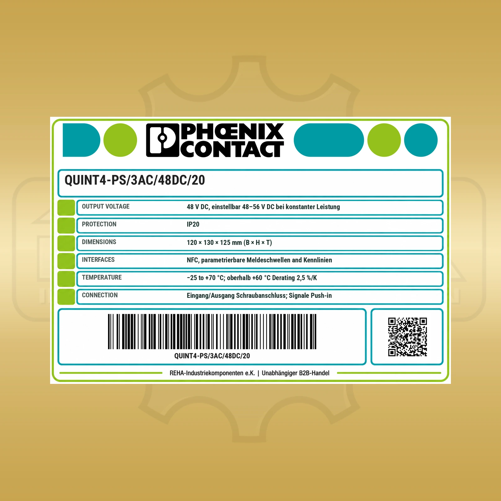 Phoenix Contact QUINT4-PS/3AC/48DC/20