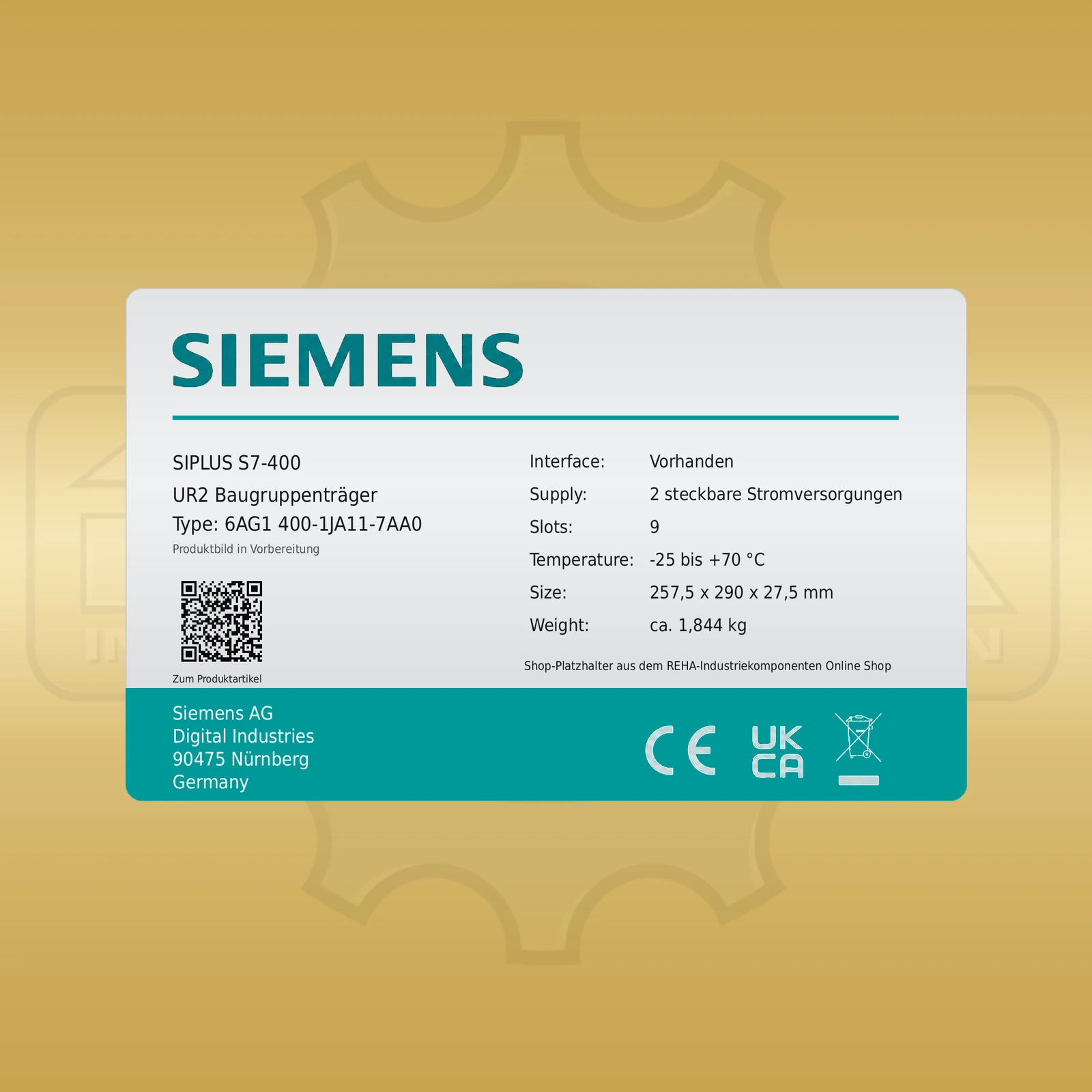Siemens 6AG1 400-1JA11-7AA0