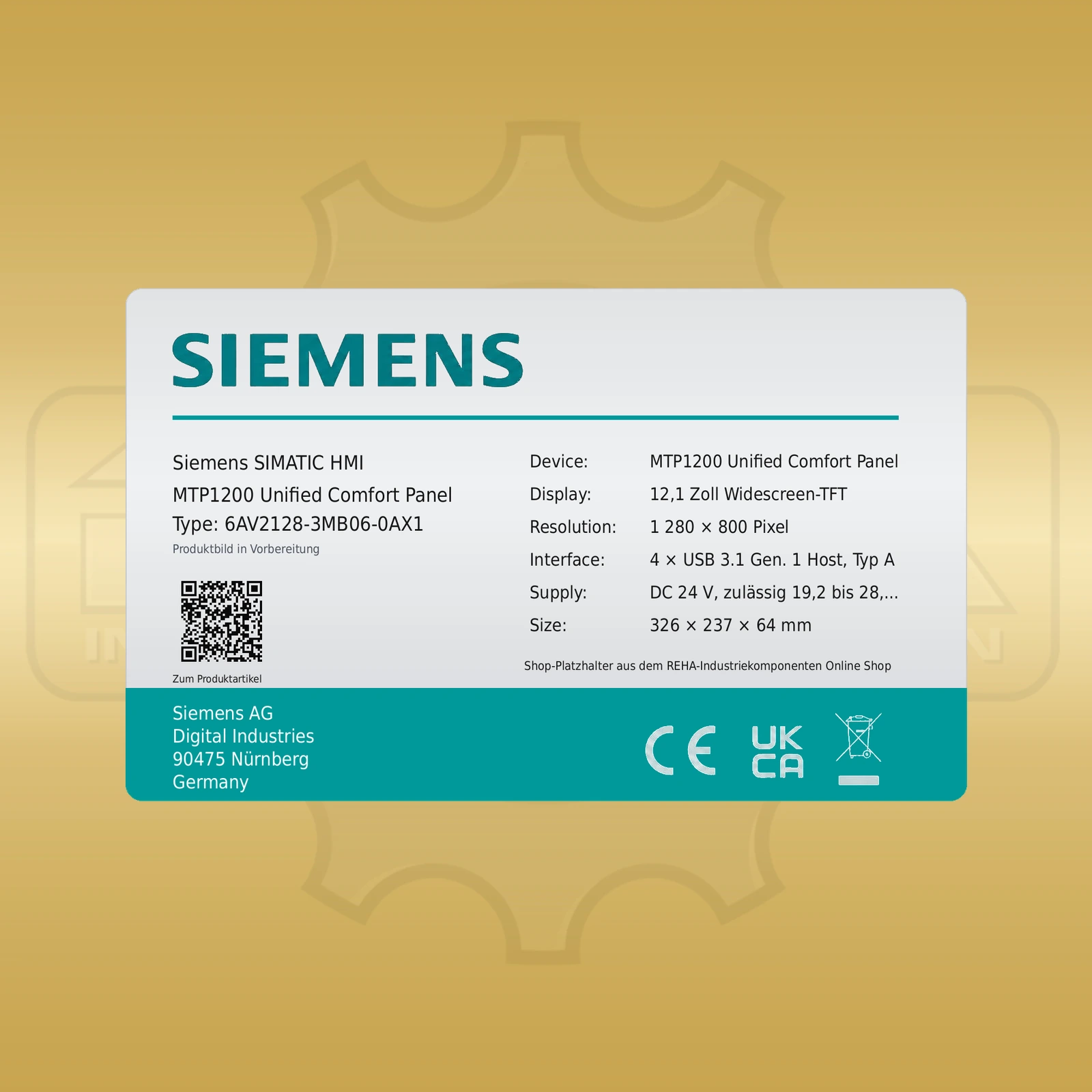 Siemens 6AV2128-3MB06-0AX1