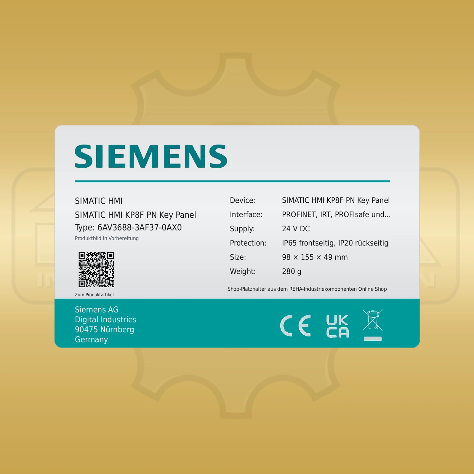 Siemens 6AV3688-3AF37-0AX0