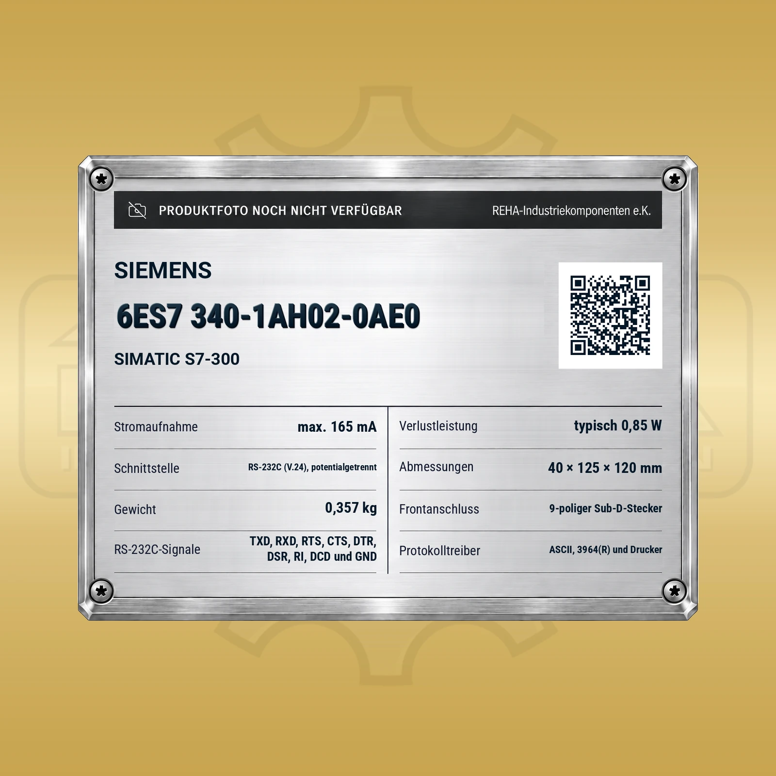 Siemens 6ES7 340-1AH02-0AE0