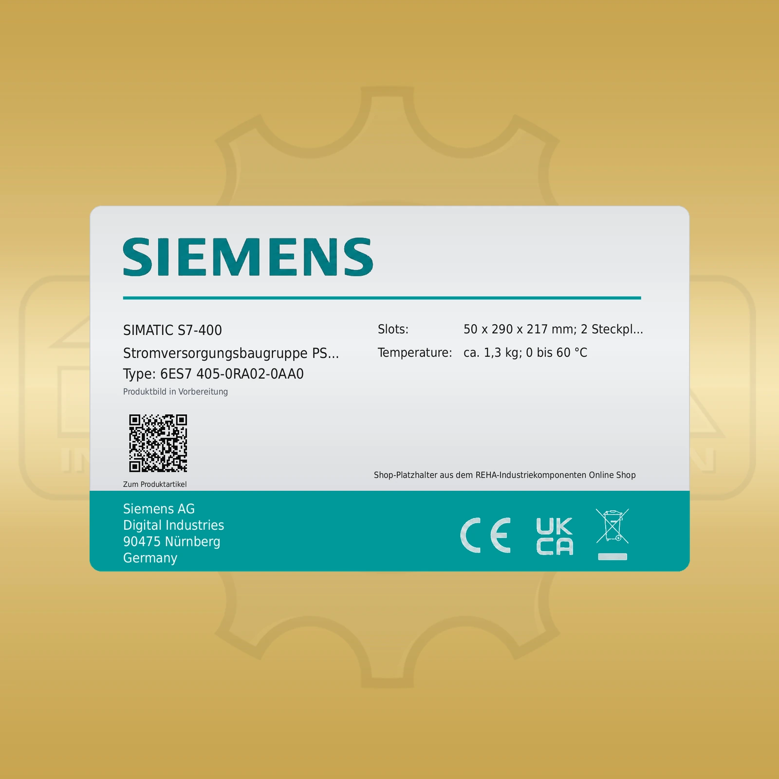Siemens 6ES7 405-0RA02-0AA0