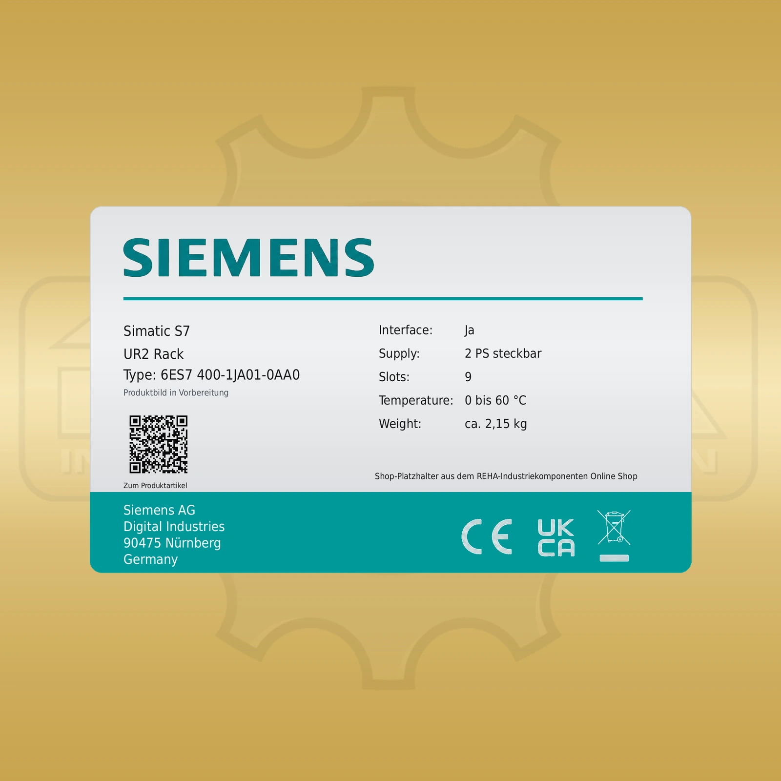 Siemens 6ES7400-1JA01-0AA0