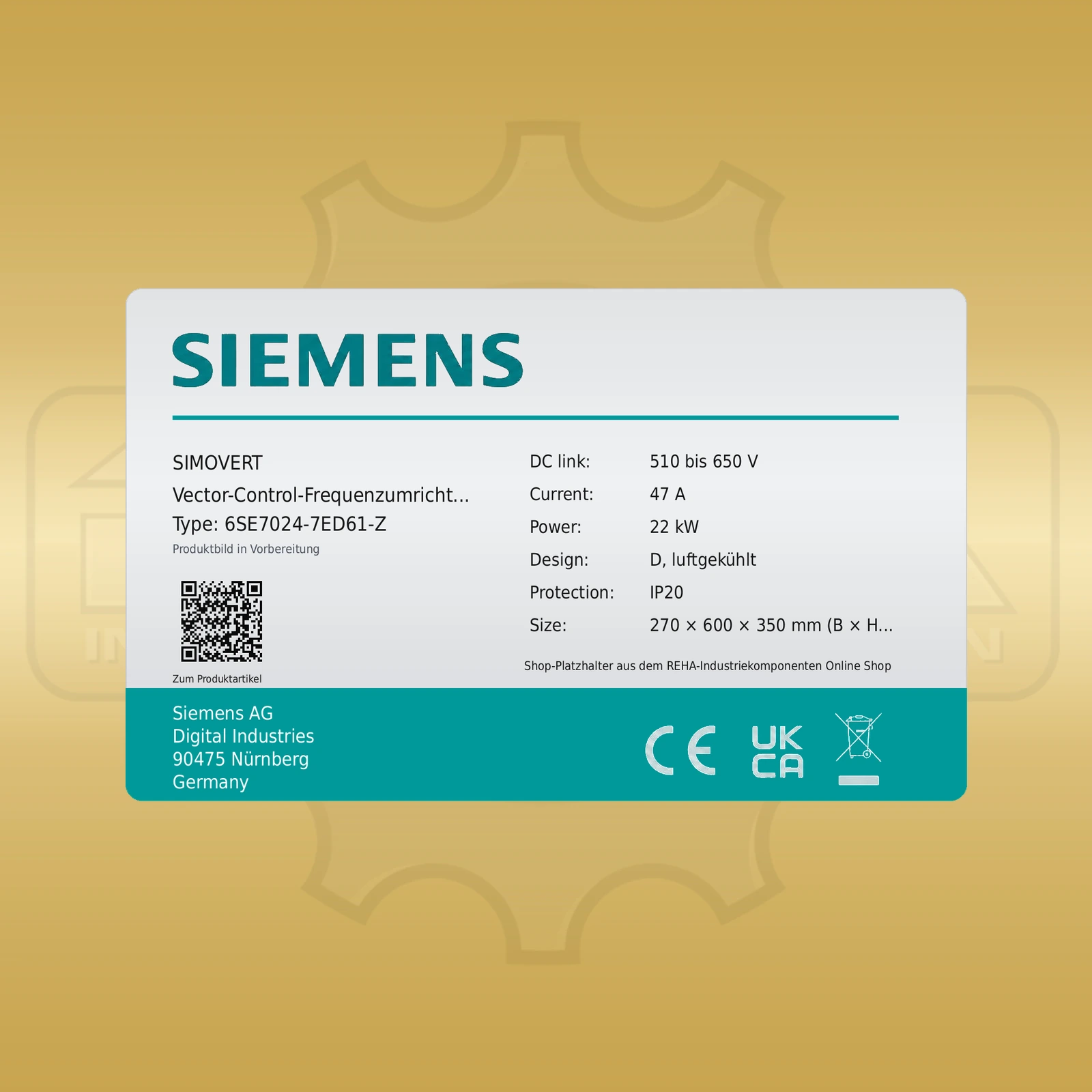 Siemens 6SE7024-7ED61-Z