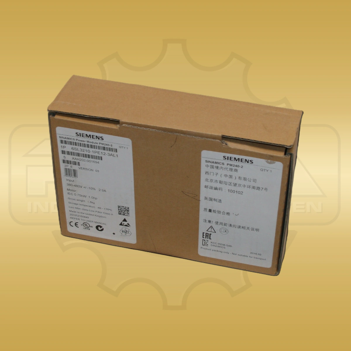 Siemens 6SL3210-1PE12-3AL1