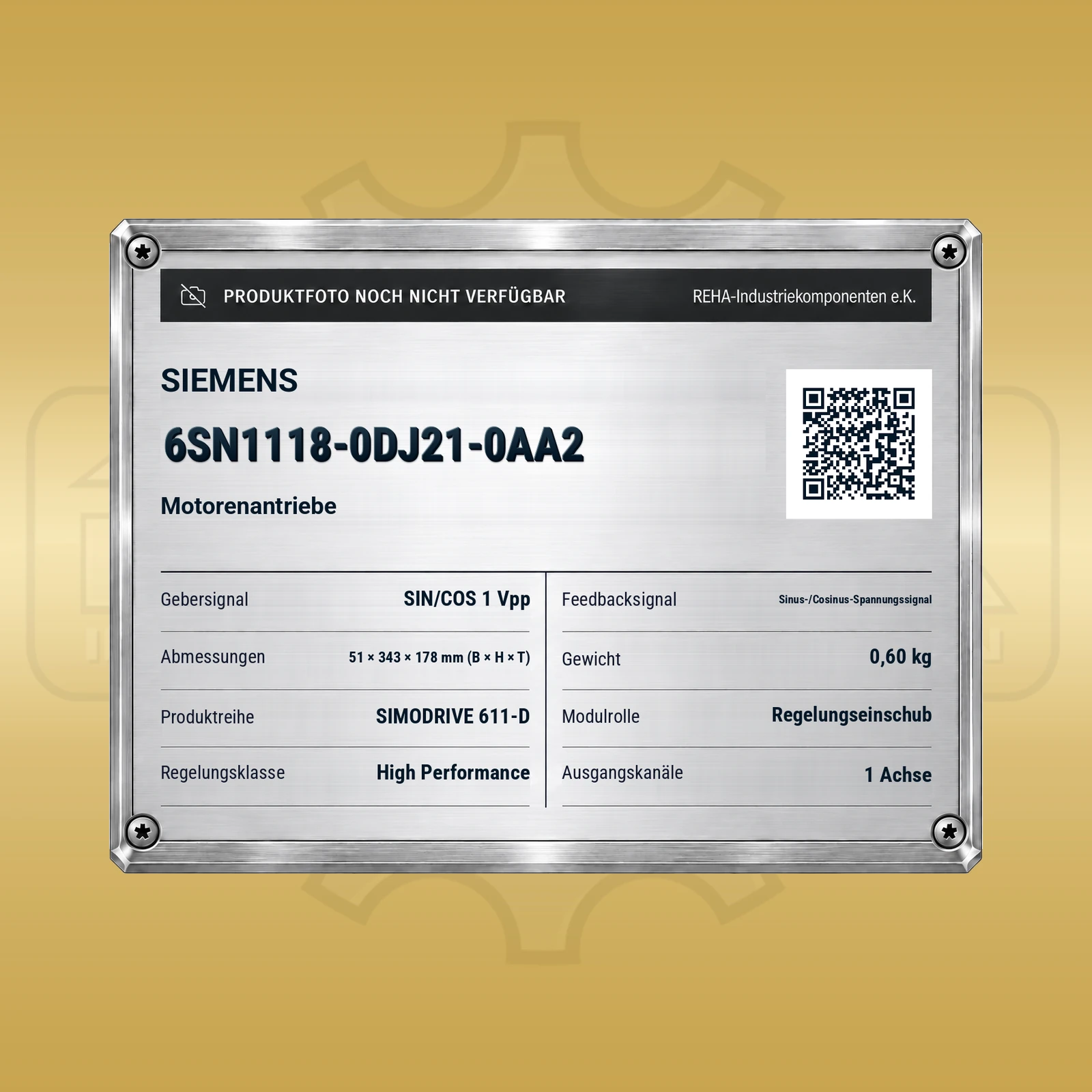 Siemens 6SN1118-0DJ21-0AA2